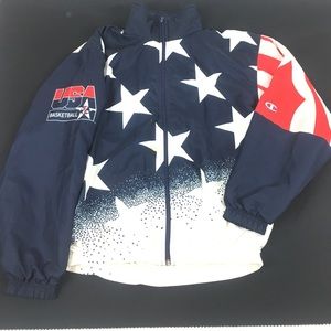 1996 Olympics USA Basketball Champion Jacket SZ M